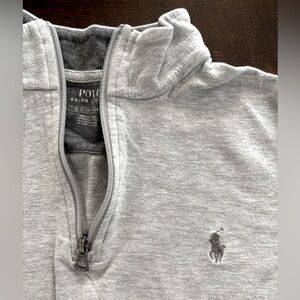GUC Polo Ralph Lauren luxury jersey gray quarter zip pullover Men’s S 170/92A